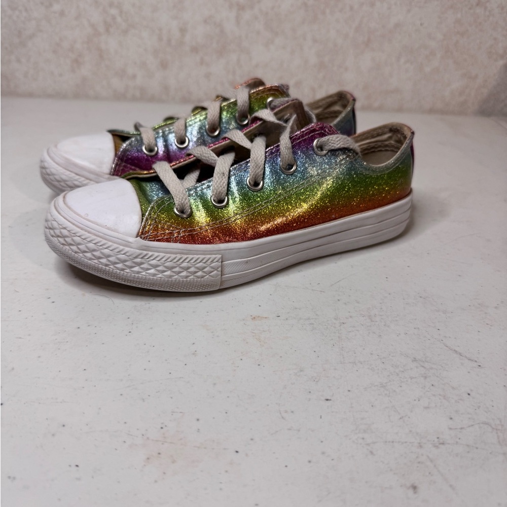 Converse All Star Rainbow Glitter Low-Top Sneakers